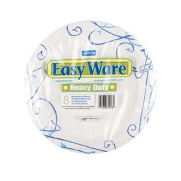 16 Wholesale Paper Plates 8ct Heavy Duty Easy Ware 10inch Printed Design