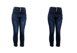 48 Pieces Ladies Furlined Jean Pants - Womens Pants