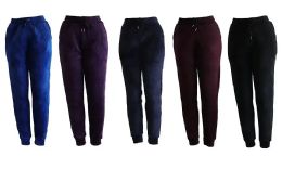 48 Wholesale Women Jogger Pants Assorted Colors
