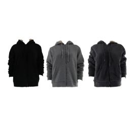 Mens Furlined Sweatshirt Full Zip