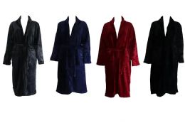 24 Pieces Mens Plush Robes - Mens Pajamas