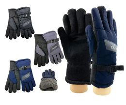 24 of Unisex Heavy Duty Winter Gloves With Strap