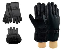 24 of Unisex Heavy Duty Winter Gloves With Strap