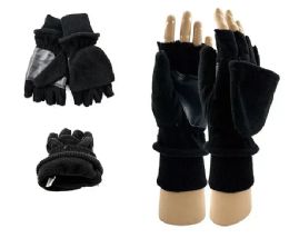 24 Pairs Unisex Heavy Duty Adjustable Fingerless Winter Gloves - Fuzzy Gloves