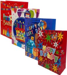 120 Wholesale Happy Birthday Xlarge PoP-Up Gift Bag