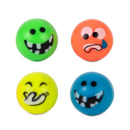 50 Pieces Emoji Elastic Bouncy Balls - Balls