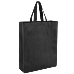 100 of Tall Grocery Bag 15 X 12 Black Only
