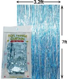 96 Pieces Plain Foil Fringe Curtain - Photo Prop Accessories & Door Cover