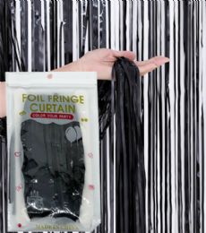 96 Pieces Plain Foil Fringe Curtain - Photo Prop Accessories & Door Cover