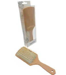 120 Pieces Wooden Paddle Hair Brush - Hair Brushes & Combs