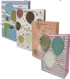 96 Wholesale Happy Birthday X - Large Gift Bag