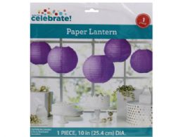 96 pieces 10 In Decorative Paper Lantern In Purple - Lamps and Lanterns