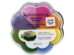 48 pieces Momenta 8 Piece Pastel Tones Removable Wedges Ink Pad - Art Paints