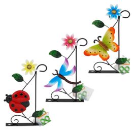 18 pieces Plant Bracket W/ Painted Steel Bug Decor 3ast Mounting Screws Incld L&g ht - Garden Tools