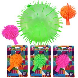 24 of Puffer Punch Ball Tpr Inflates Up To 14in 3ast Colors Ea On Tcd