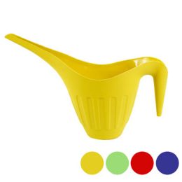 48 pieces Watering Can Plastic 7in Tall 4 Colors #581-02  gn - Garden Tools