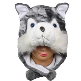 36 pieces Wolf Beanie Hat - Junior / Kids Winter Hats