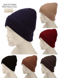 48 Wholesale Men's Fleece Beanie