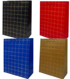 96 Wholesale Textured Large Gift Bag