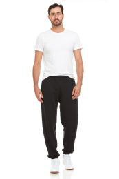 Yacht & Smith Mens Black Joggers Size L