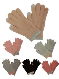 48 Pieces Women's Touchscreen Gloves - Fuzzy Gloves