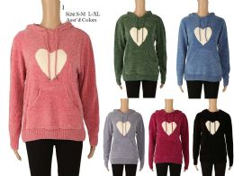 48 Pieces Woman Sweater With Heart - Women's Winter Jackets