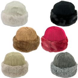 12 of Faux Fur Winter Hats for Women - Mixed Colors