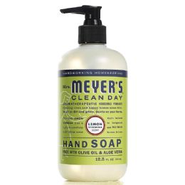 6 pieces Mrs. Meyers Handwash 12.5 Oz Lemon Verbena - Soap & Body Wash