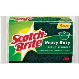 8 of Scotch Brite Scrub Sponge 3 Pk Heavy Duty