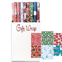66 Wholesale Christmas Gift Wrap 30 Sqft 30 X 12 In Assorted Style #1