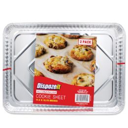 24 pieces Dispozeit Foil Cookie Sheet 17.5 X 12.75 In 2 pk - Baking Supplies