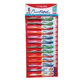 13 pieces Colgate Toothbrush Super Flexi Medium 13/card - Toothbrushes and Toothpaste