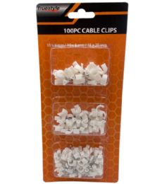 24 Pieces 100pc Cable Clips - Clips and Fasteners