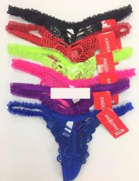 60 of Women's Butterfly Thong Underwear Assorted Colors And Sizes
