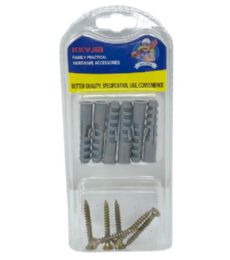 288 Pieces 1.5in Screws & Expansion Tube - Screws Nails and Anchors