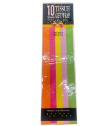 72 Pieces 10pc Bright Rainbow Tissue Papers - Tissue Paper