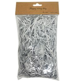 72 Pieces Shreds Paper Glitter Silver 25 Grams - Gift Bags Everyday