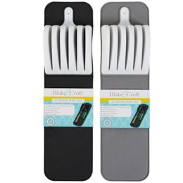 24 pieces In Drawer Knife Mat Protects/stores Up To 5 Knives 4x14.8in Tpr/pp 2ast Clrs/in Use Sleevecard - Kitchen Utensils