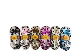 12 Pieces Woman Sock Slippers Animal Print Design - Women's Slippers