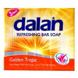 24 Pieces Dalan Bar Soap 3 Pack 3.17oz Golden Tropic Soap - Soap & Body Wash
