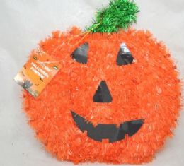 12 of Halloween Pumpkin Tinsel Decoration