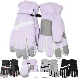 12 Pieces Women's Winter Gloves Heavy Duty Adjustable Strap - Fuzzy Gloves