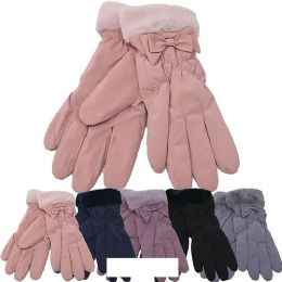 12 Pieces Women's Winter Gloves Ribbon Style Fur - Fuzzy Gloves