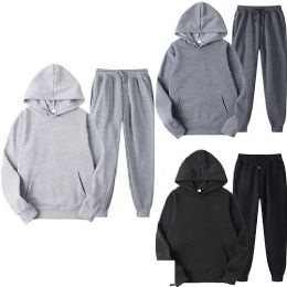 12 Wholesale Men's Pullover Jogger Set Fleece Lining S/m