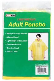 24 Pieces Adult Poncho - Umbrellas & Rain Gear