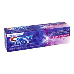 72 Wholesale Crest 3D White Radiant Mint Toothpaste - 0.85 oz.
