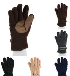 12 Pieces Men's Winter Fleece Gloves Heavy - Fleece Gloves