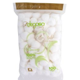 24 pieces Cotton Balls 100ct 100% Cottonpeggable & Resealable Poly Bag - Cotton Balls & Swabs