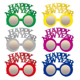 24 Pieces Happy New Year Glasses - New Years