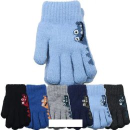 24 of Kid's Winter Fleece Gloves Fur Lined